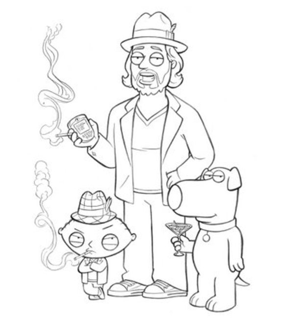 Coloring page: Family Guy (Cartoons) #48781 - Free Printable Coloring Pages
