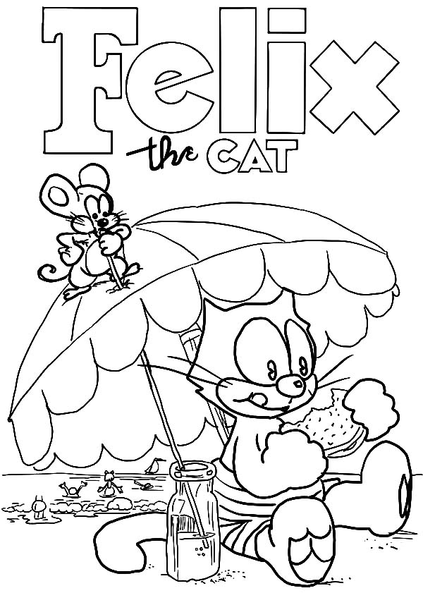Coloring page: Felix the Cat (Cartoons) #47862 - Free Printable Coloring Pages