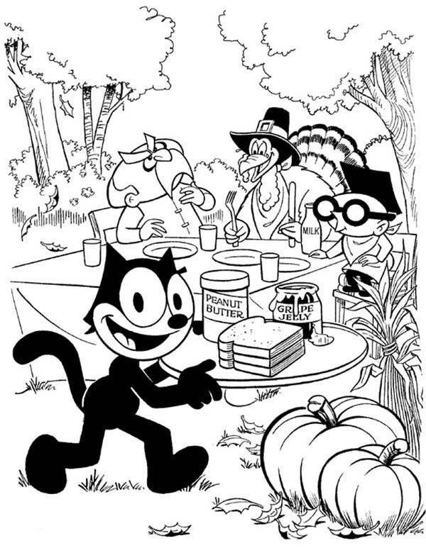 Coloring page: Felix the Cat (Cartoons) #47863 - Free Printable Coloring Pages