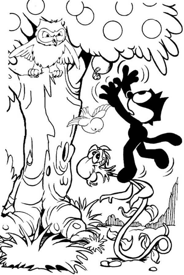 Drawing Felix the Cat #47864 (Cartoons) – Printable coloring pages