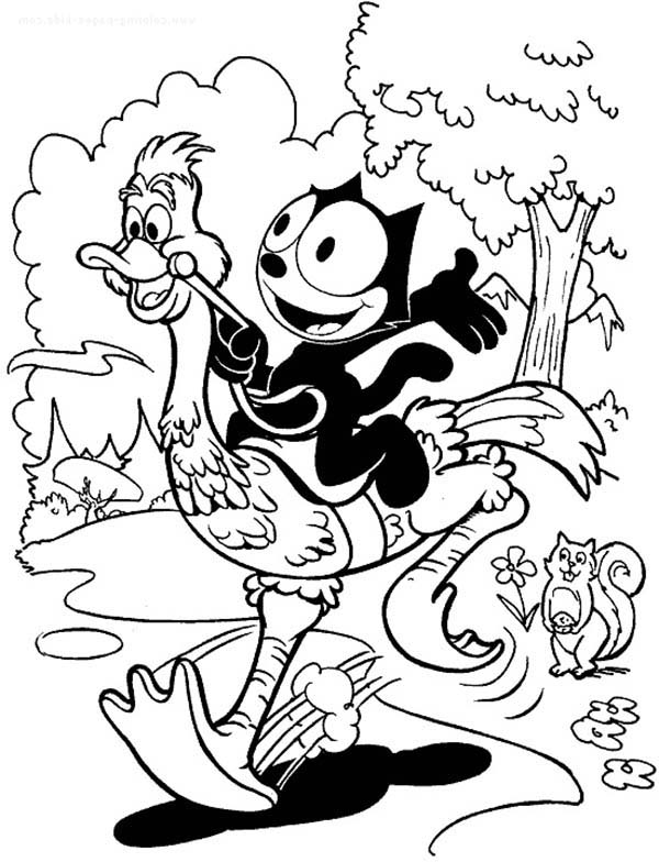 Coloring page: Felix the Cat (Cartoons) #47881 - Free Printable Coloring Pages