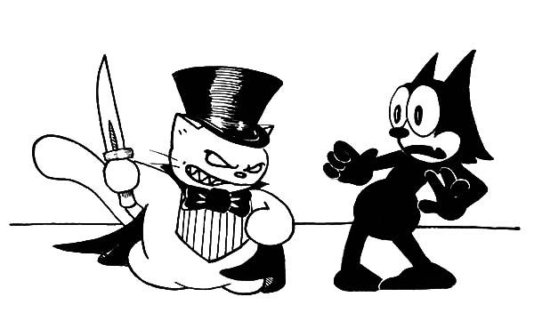 Coloring page: Felix the Cat (Cartoons) #47883 - Free Printable Coloring Pages