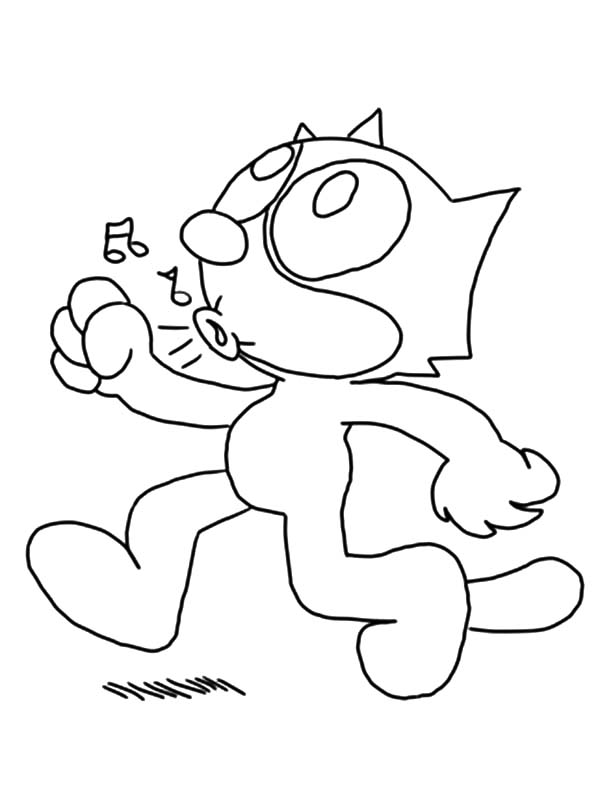 Coloring page: Felix the Cat (Cartoons) #47889 - Free Printable Coloring Pages