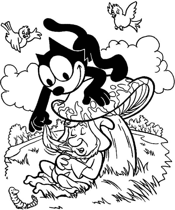 Coloring page: Felix the Cat (Cartoons) #47908 - Free Printable Coloring Pages