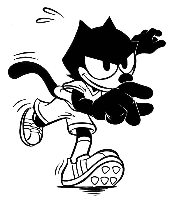 Coloring page: Felix the Cat (Cartoons) #47926 - Free Printable Coloring Pages