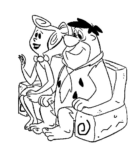Coloring page: Flintstones (Cartoons) #29516 - Free Printable Coloring Pages