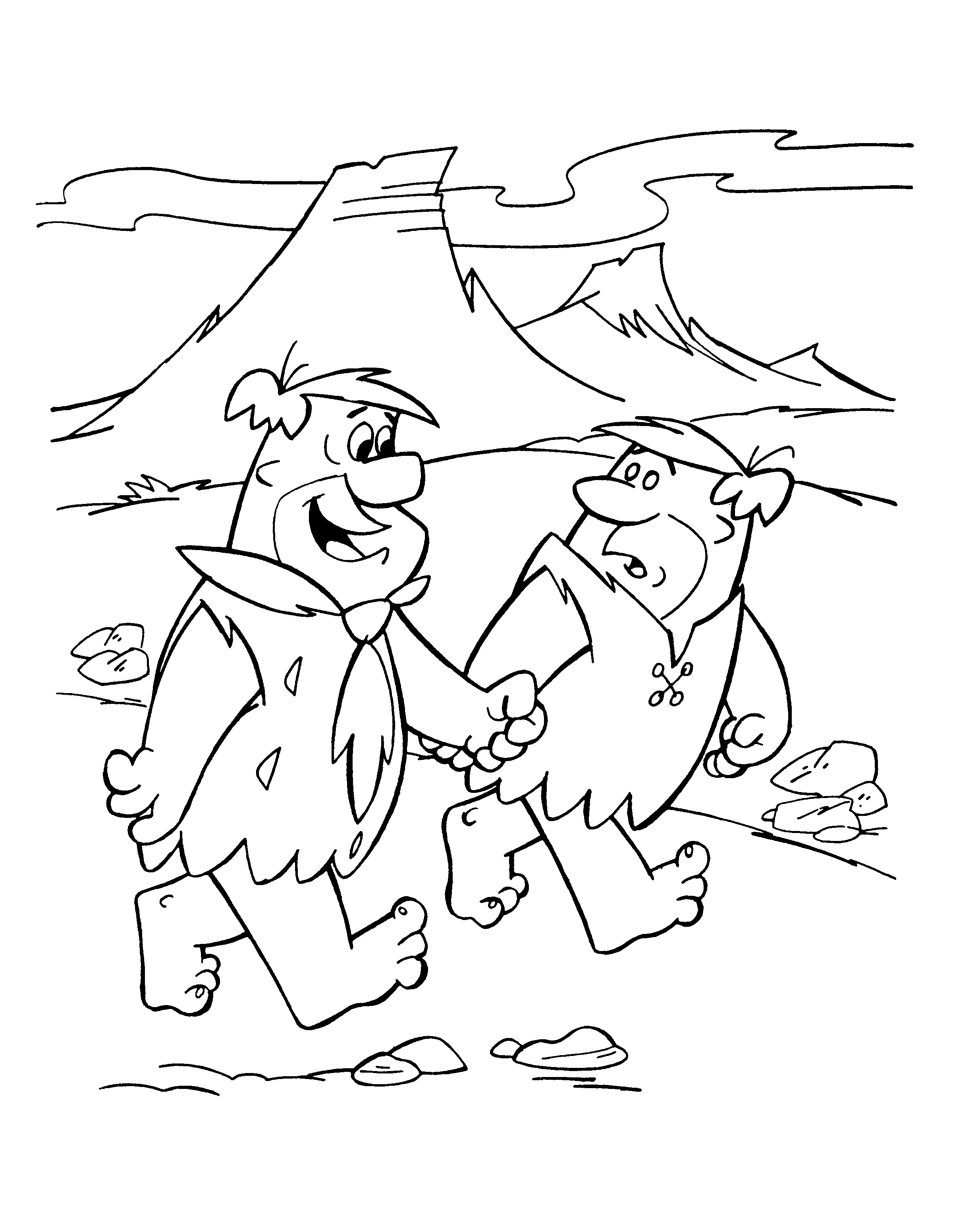 Coloring page: Flintstones (Cartoons) #29524 - Free Printable Coloring Pages