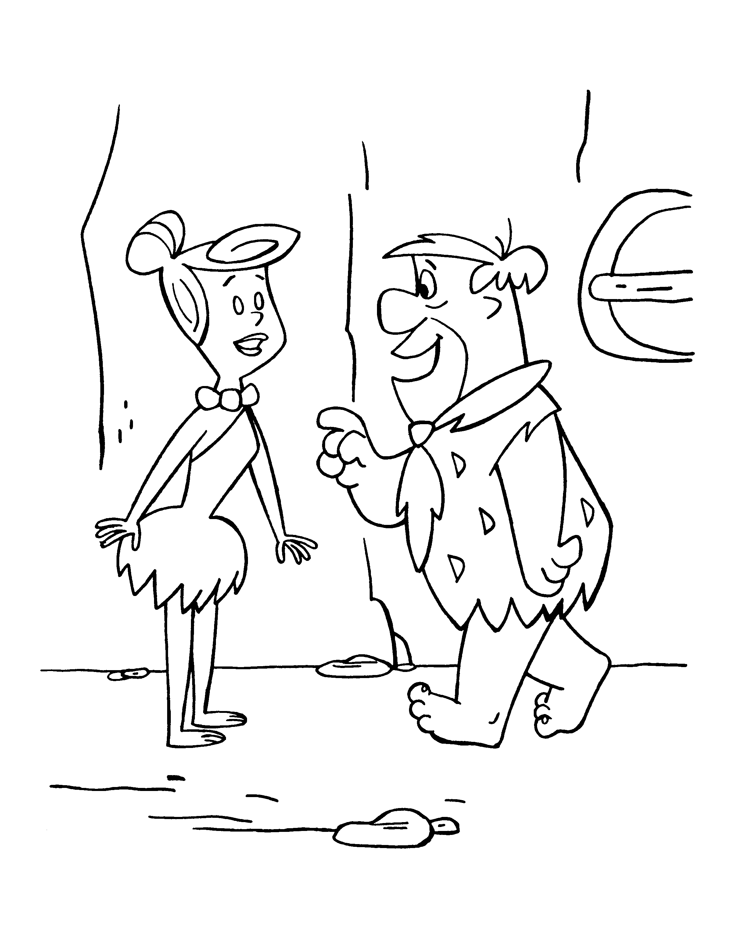 Coloring page: Flintstones (Cartoons) #29533 - Free Printable Coloring Pages