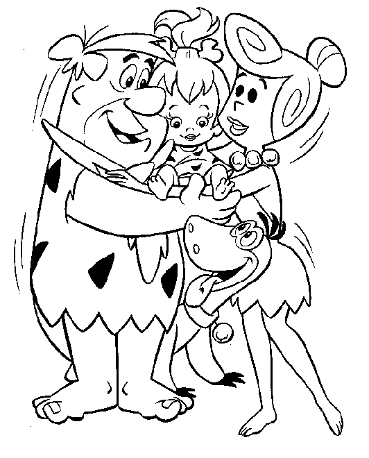 Coloring page: Flintstones (Cartoons) #29534 - Free Printable Coloring Pages