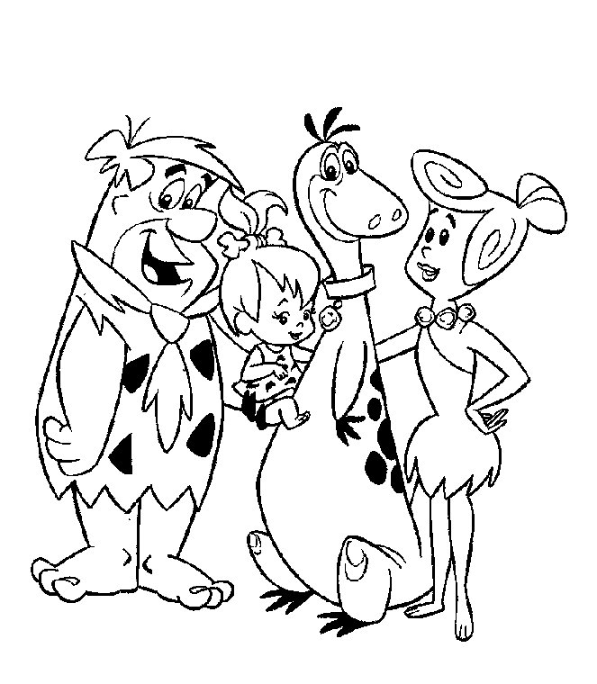 Coloring page: Flintstones (Cartoons) #29538 - Free Printable Coloring Pages