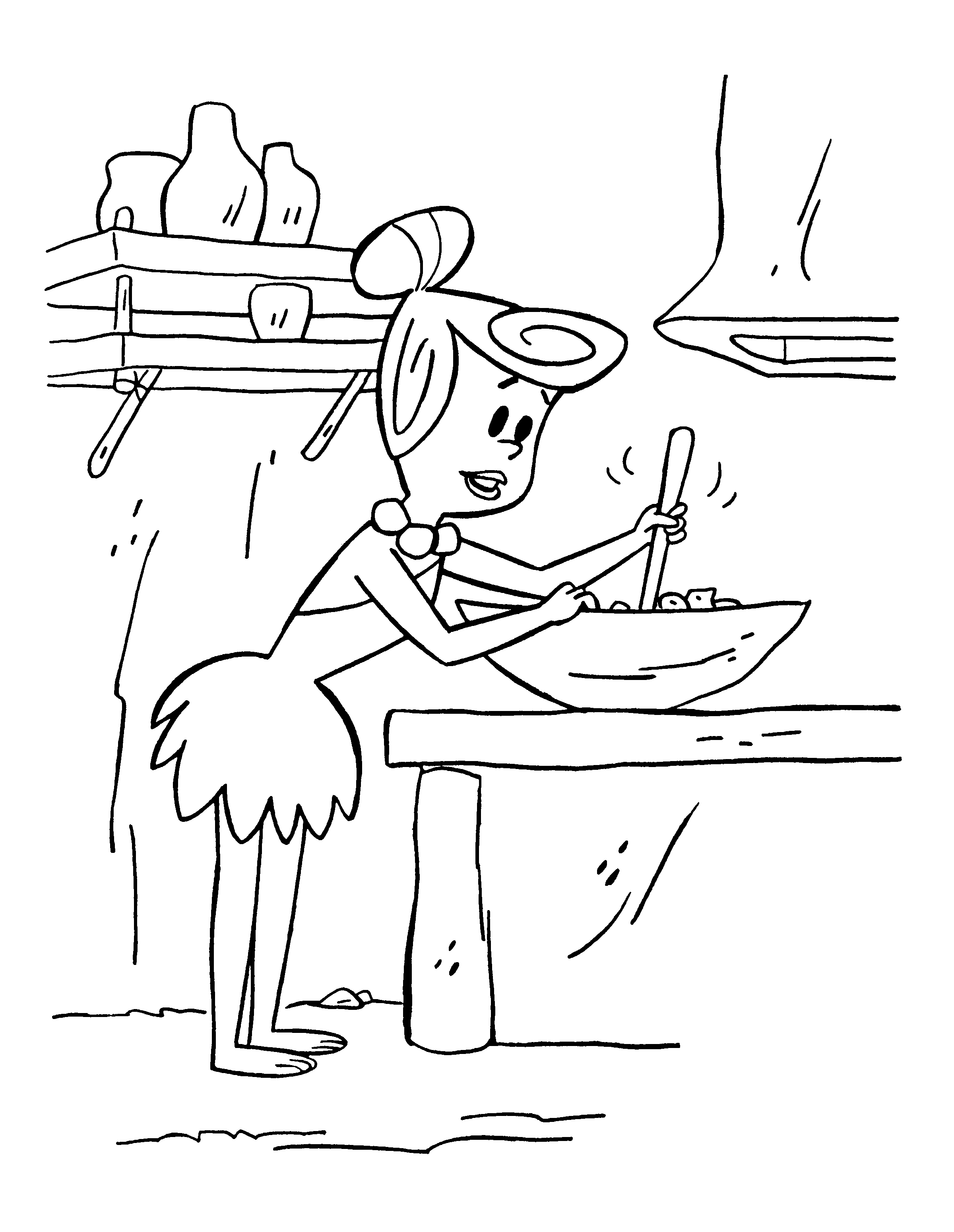 Coloring page: Flintstones (Cartoons) #29553 - Free Printable Coloring Pages
