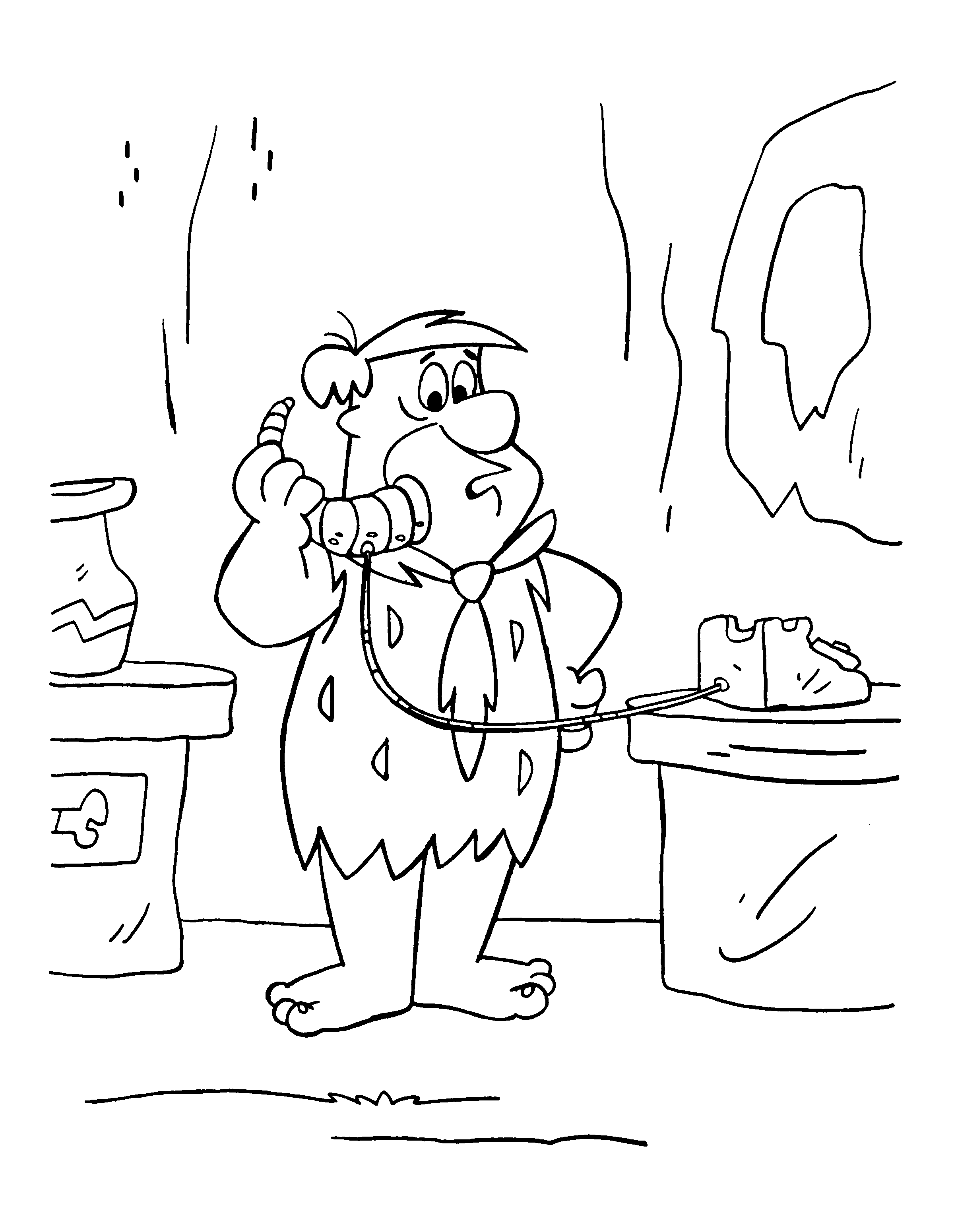 Coloring page: Flintstones (Cartoons) #29555 - Free Printable Coloring Pages