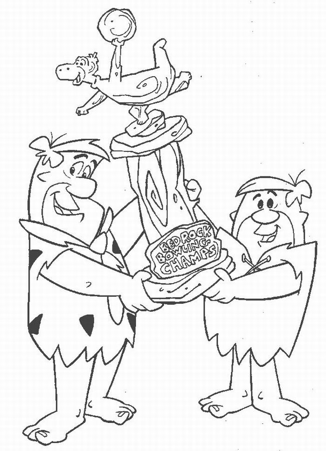 Coloring page: Flintstones (Cartoons) #29561 - Free Printable Coloring Pages