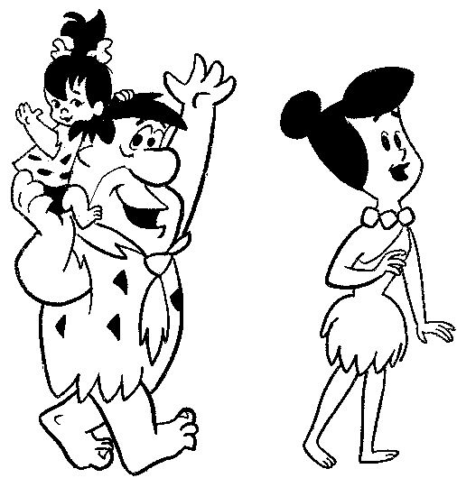 Coloring page: Flintstones (Cartoons) #29564 - Free Printable Coloring Pages