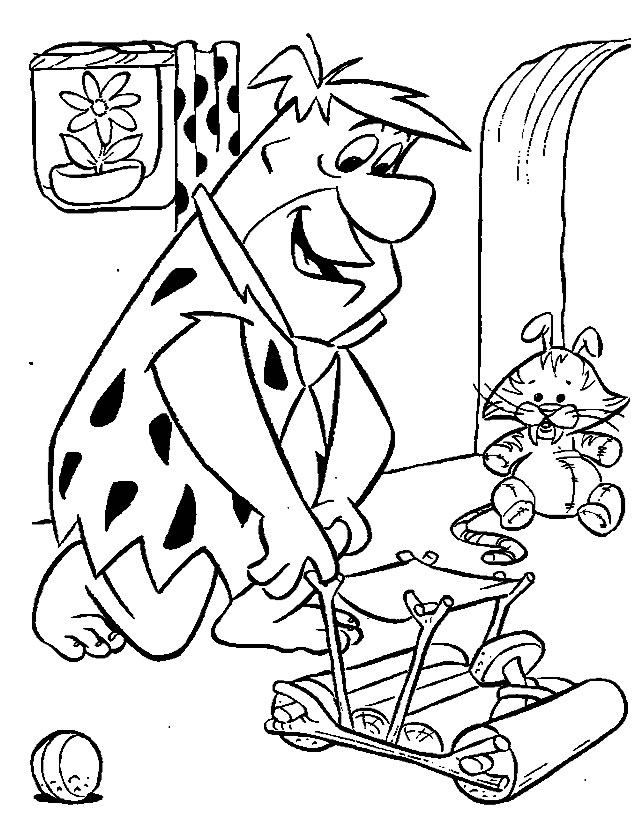 Coloring page: Flintstones (Cartoons) #29569 - Free Printable Coloring Pages