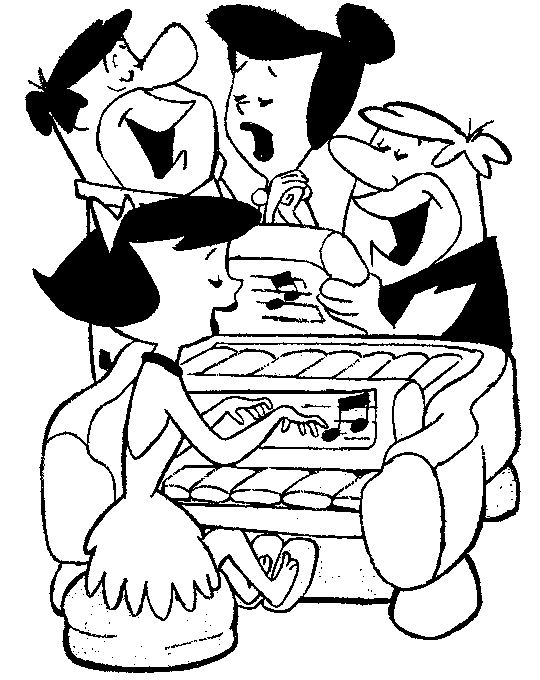 Coloring page: Flintstones (Cartoons) #29570 - Free Printable Coloring Pages