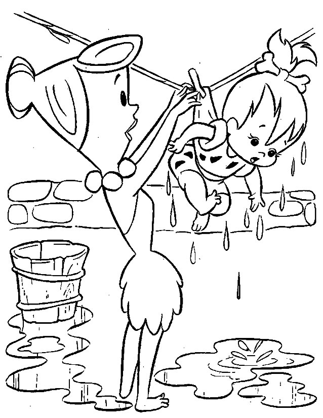 Coloring page: Flintstones (Cartoons) #29572 - Free Printable Coloring Pages