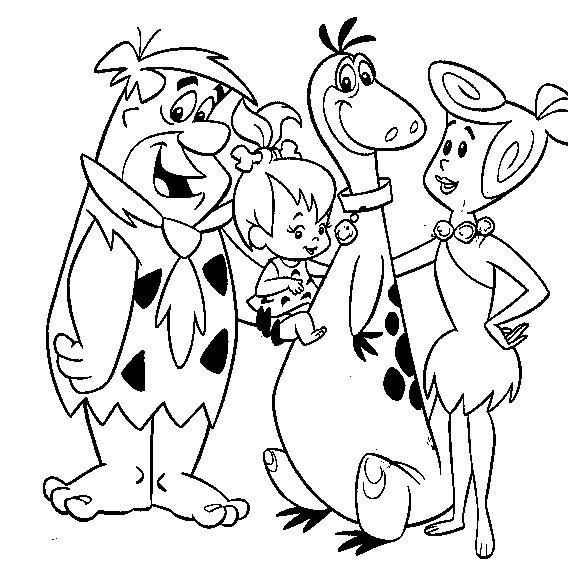 Coloring page: Flintstones (Cartoons) #29584 - Free Printable Coloring Pages