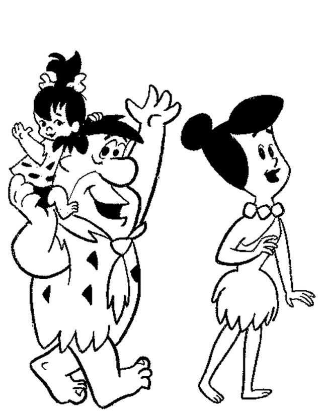 Coloring page: Flintstones (Cartoons) #29589 - Free Printable Coloring Pages