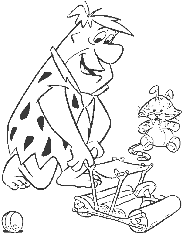 Coloring page: Flintstones (Cartoons) #29604 - Free Printable Coloring Pages
