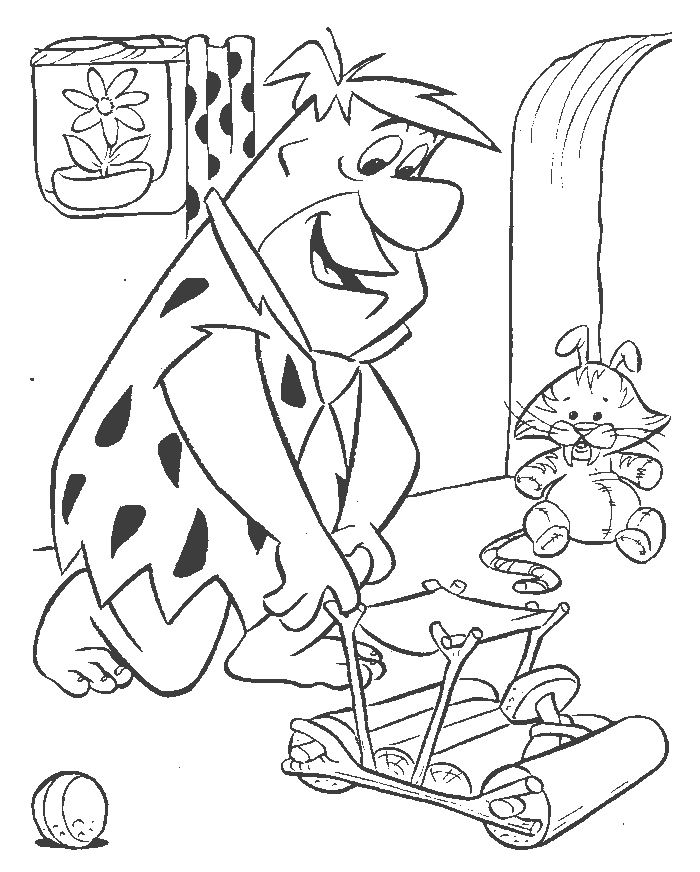 Coloring page: Flintstones (Cartoons) #29620 - Free Printable Coloring Pages
