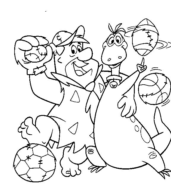 Coloring page: Flintstones (Cartoons) #29627 - Free Printable Coloring Pages