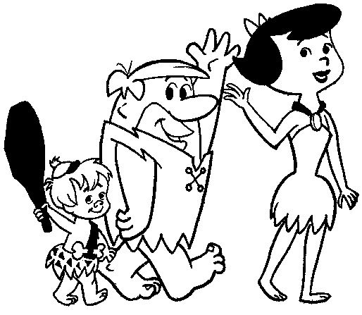 coloring pages of flintstones