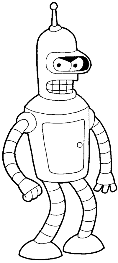 Coloring page: Futurama (Cartoons) #48392 - Free Printable Coloring Pages