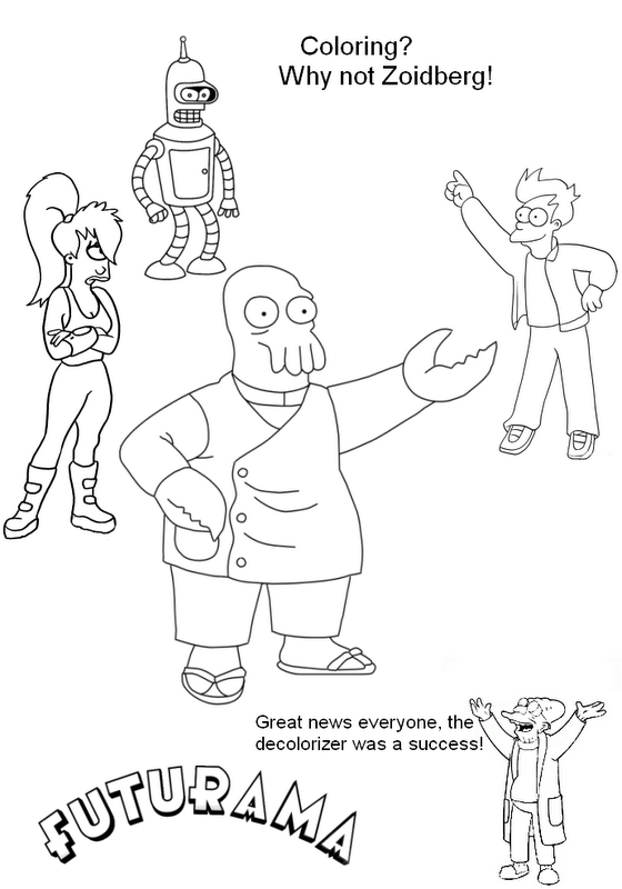 Coloring page: Futurama (Cartoons) #48414 - Free Printable Coloring Pages