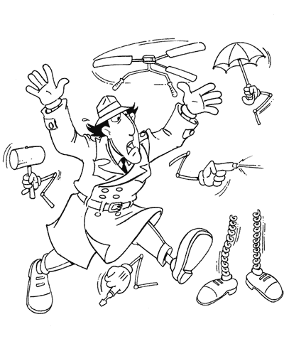 Coloring page: Gadget Inspector (Cartoons) #38879 - Free Printable Coloring Pages