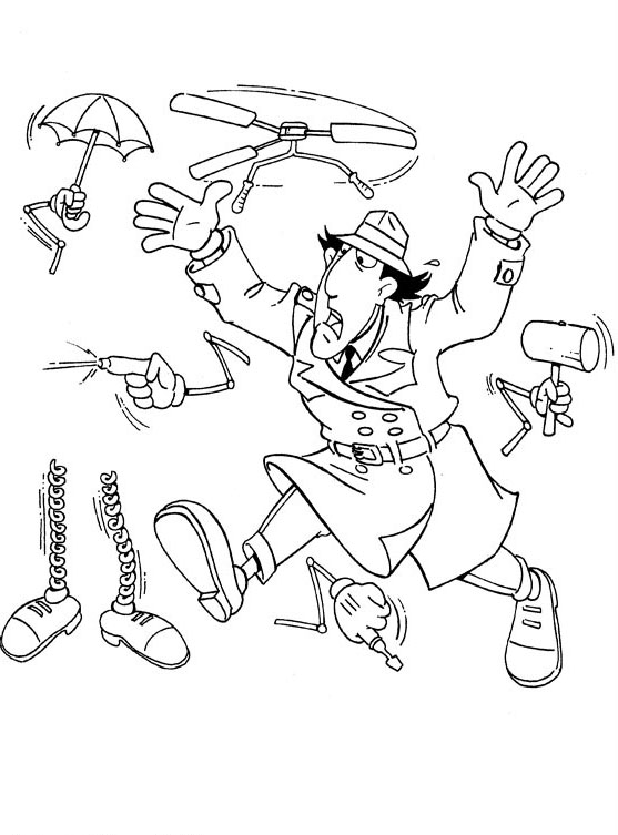 Coloring page: Gadget Inspector (Cartoons) #38887 - Free Printable Coloring Pages
