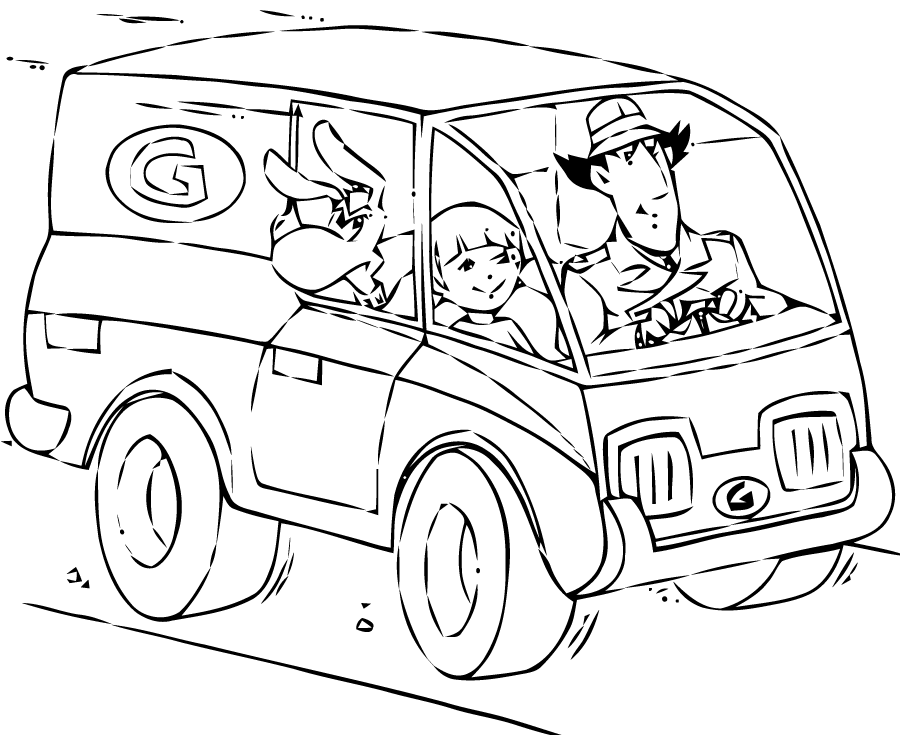 Coloring page Gadget Inspector #38898 (Cartoons) – Printable Coloring Pages