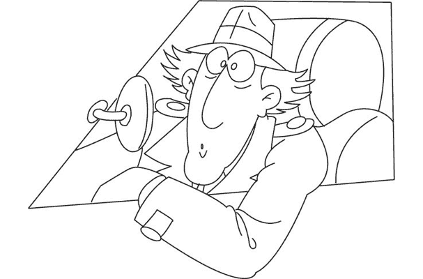 Coloring page: Gadget Inspector (Cartoons) #38911 - Free Printable Coloring Pages