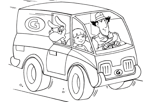 Coloring page: Gadget Inspector (Cartoons) #38940 - Free Printable Coloring Pages