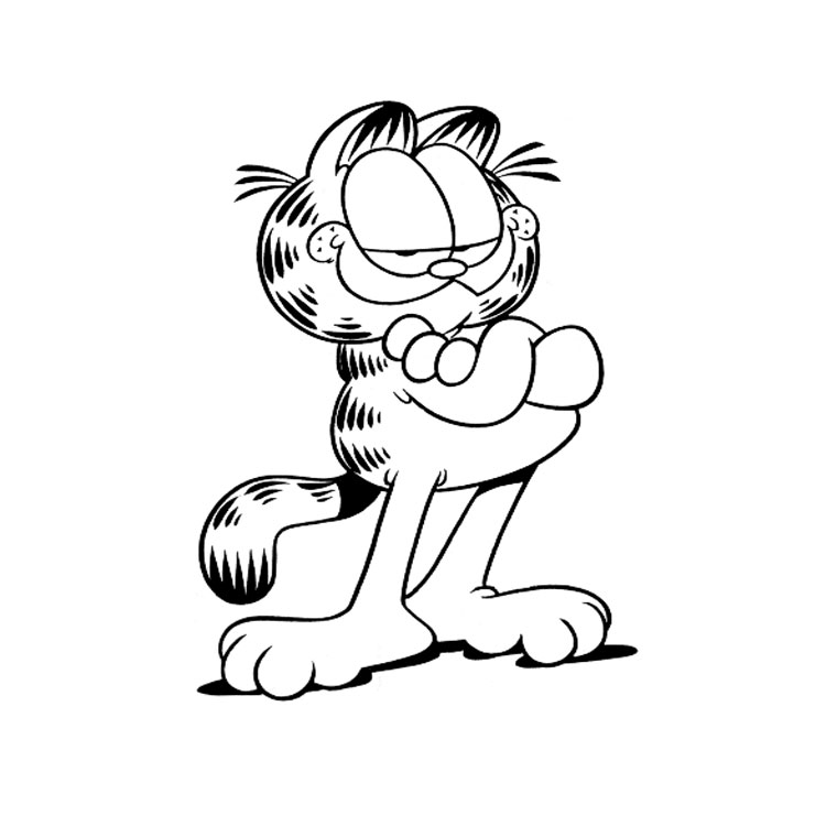 Coloring page: Garfield (Cartoons) #26113 - Free Printable Coloring Pages