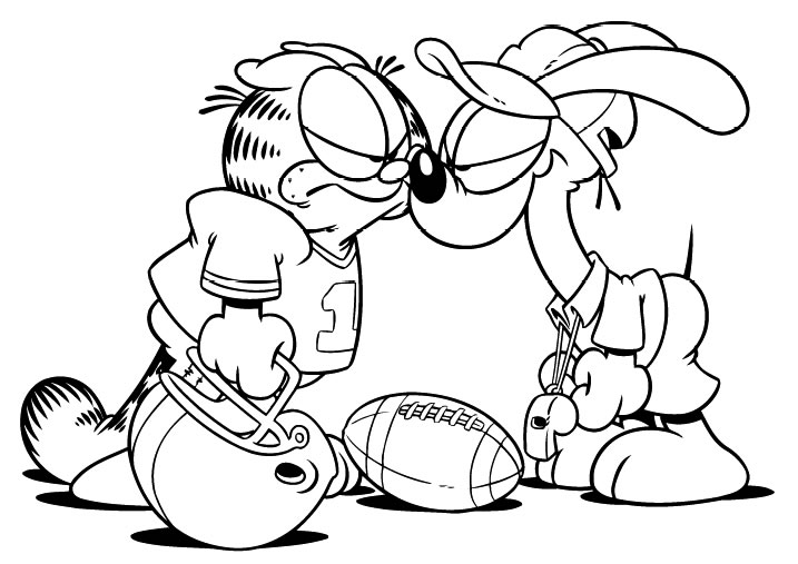 Coloring page: Garfield (Cartoons) #26116 - Free Printable Coloring Pages