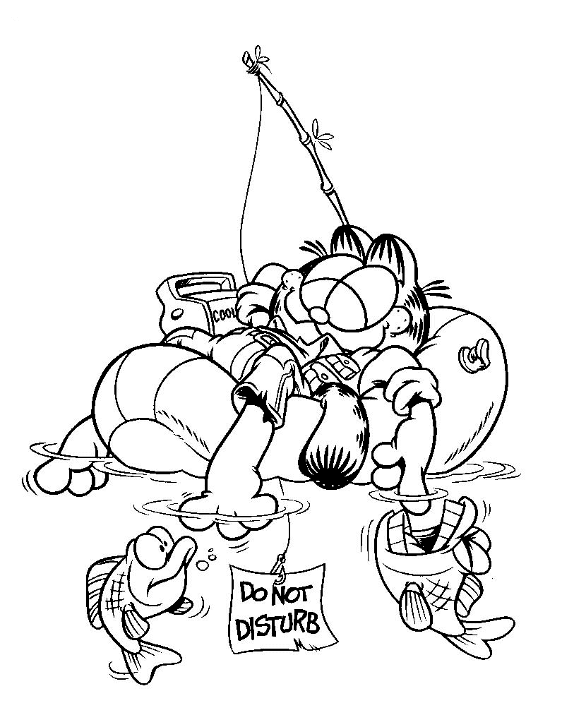 Coloring page: Garfield (Cartoons) #26122 - Free Printable Coloring Pages
