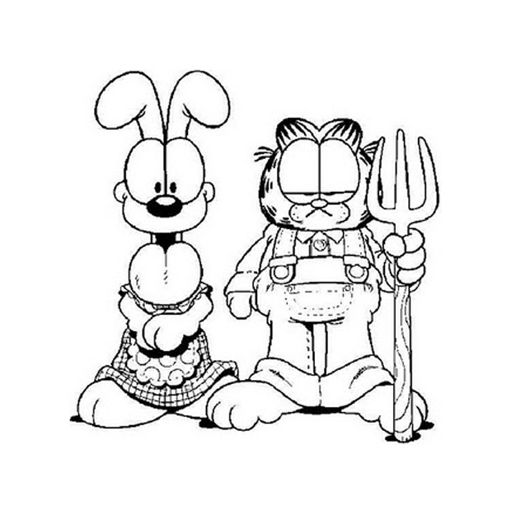 Coloring page: Garfield (Cartoons) #26124 - Free Printable Coloring Pages