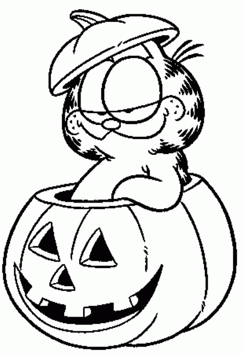 Coloring page: Garfield (Cartoons) #26125 - Free Printable Coloring Pages