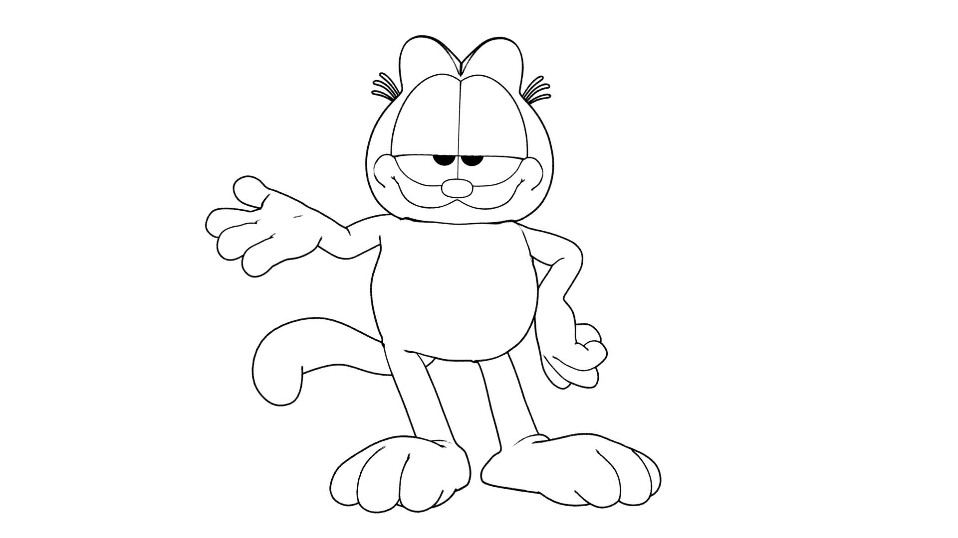 Drawings Garfield (Cartoons) – Printable coloring pages