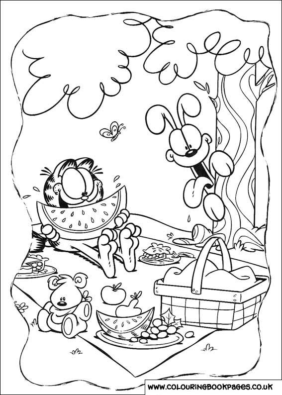 Coloring page: Garfield (Cartoons) #26138 - Free Printable Coloring Pages
