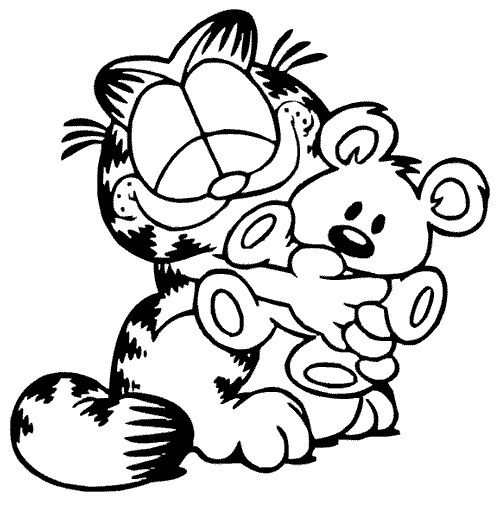 Coloring page: Garfield (Cartoons) #26141 - Free Printable Coloring Pages