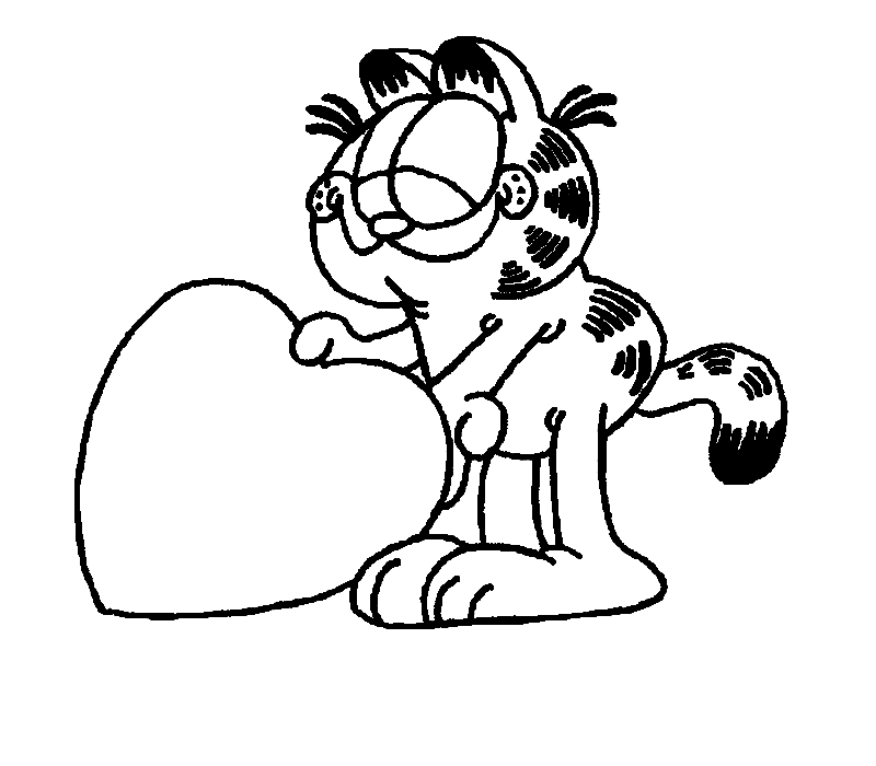 Coloring page: Garfield (Cartoons) #26147 - Free Printable Coloring Pages