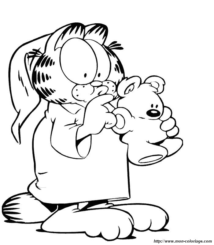 Coloring page: Garfield (Cartoons) #26150 - Free Printable Coloring Pages