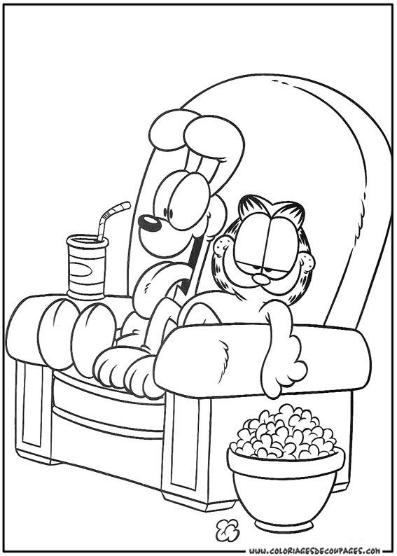 Coloring page: Garfield (Cartoons) #26154 - Free Printable Coloring Pages