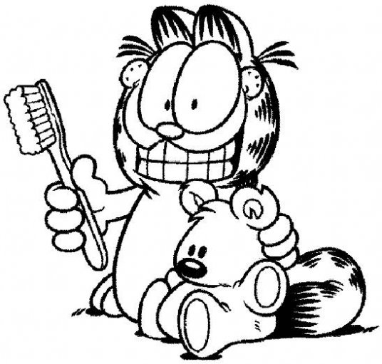 Coloring page: Garfield (Cartoons) #26156 - Free Printable Coloring Pages