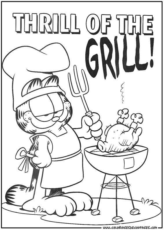 Coloring page: Garfield (Cartoons) #26158 - Free Printable Coloring Pages