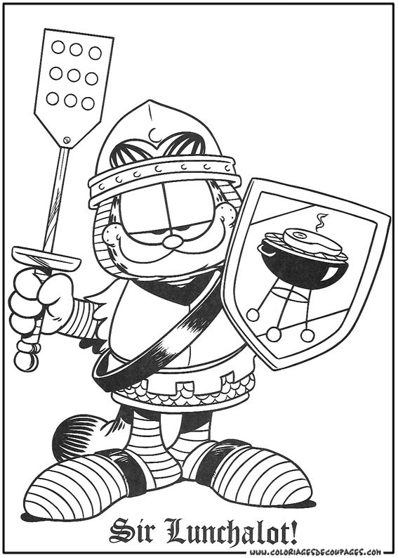 Coloring page: Garfield (Cartoons) #26161 - Free Printable Coloring Pages