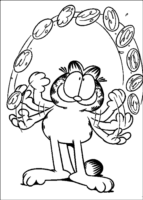 Coloring page: Garfield (Cartoons) #26163 - Free Printable Coloring Pages