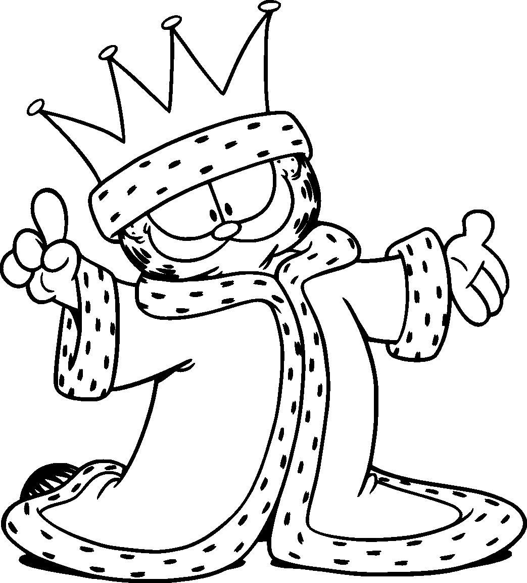 Coloring page: Garfield (Cartoons) #26164 - Free Printable Coloring Pages